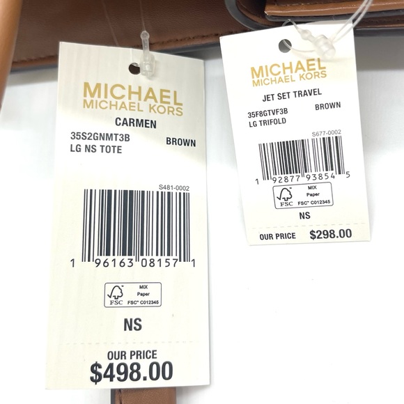 Michael Kors Carmen Large Tote Bag & Trifold Wallet - Picture 13 of 13